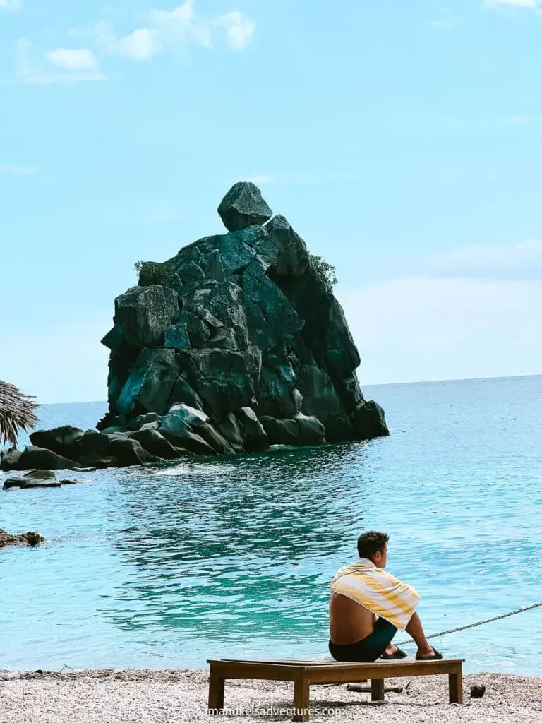 Snorkeling at Apo Island with clear blue waters