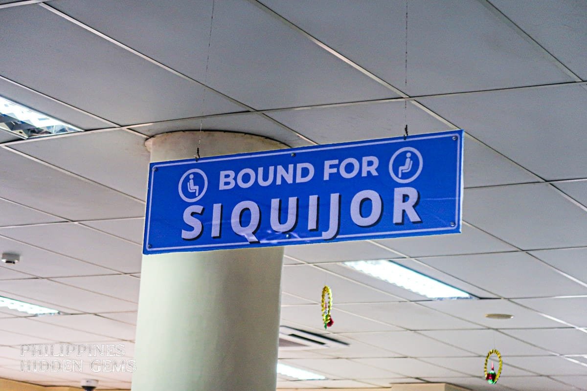 Bound for Siquijor signage - start of the island adventure
